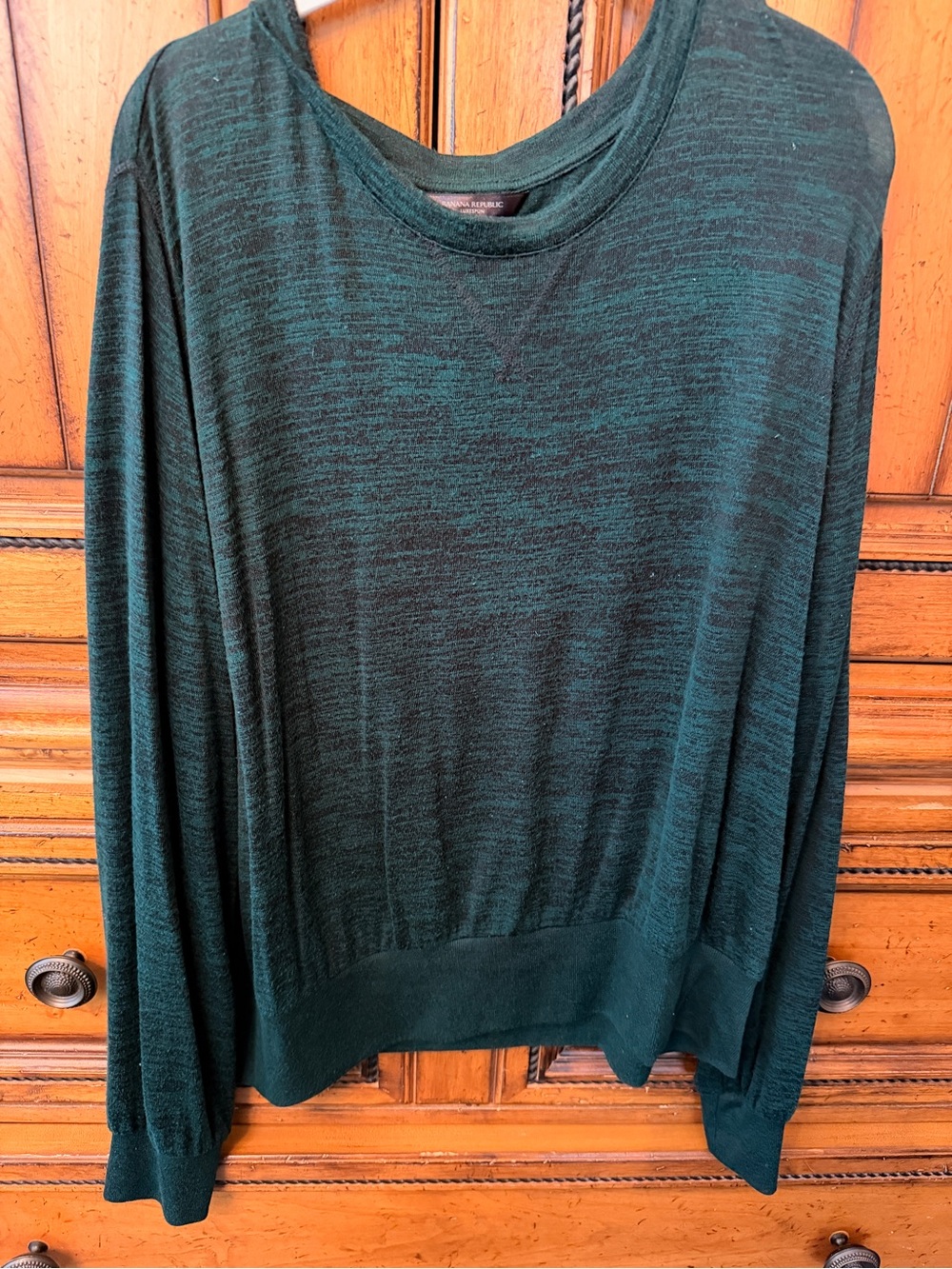 Banana Republic Dark Green Crewneck Sweater